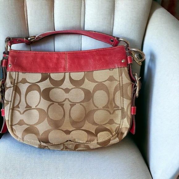 Coach Bag With canvas and leather trim - Picture 5 of 10